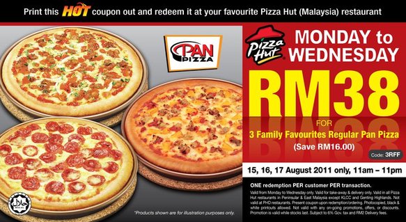 New Facebook Coupon From Pizza Hut Contests Events Malaysia