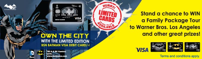 BSN BATMAN VISA DEBIT CARD - Contests & Events Malaysia